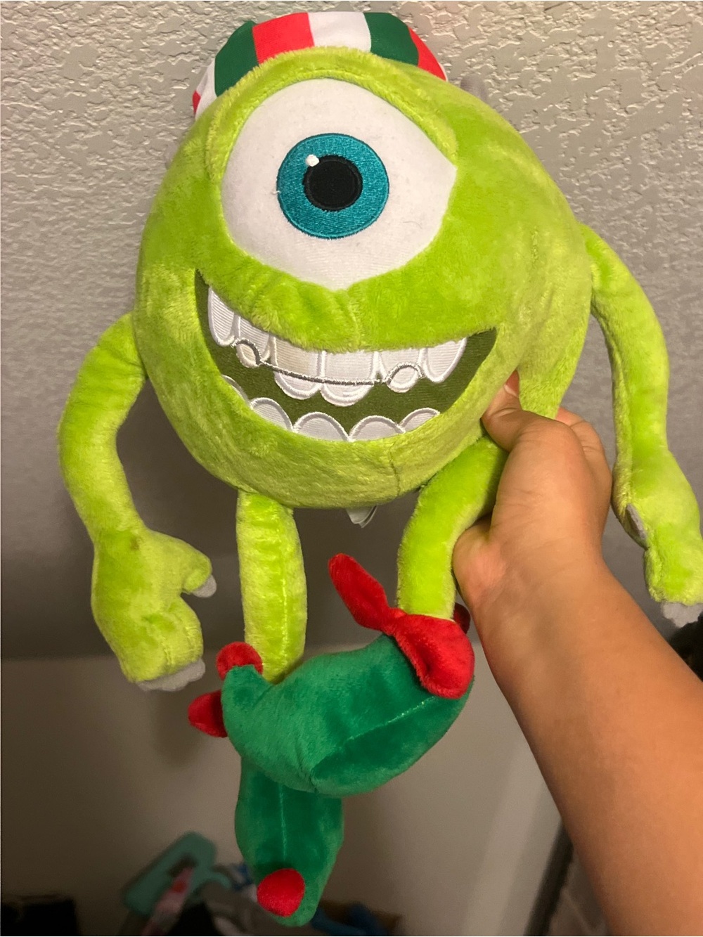 Disney Monsters Inc. Mike Wazowski Plush Christmas